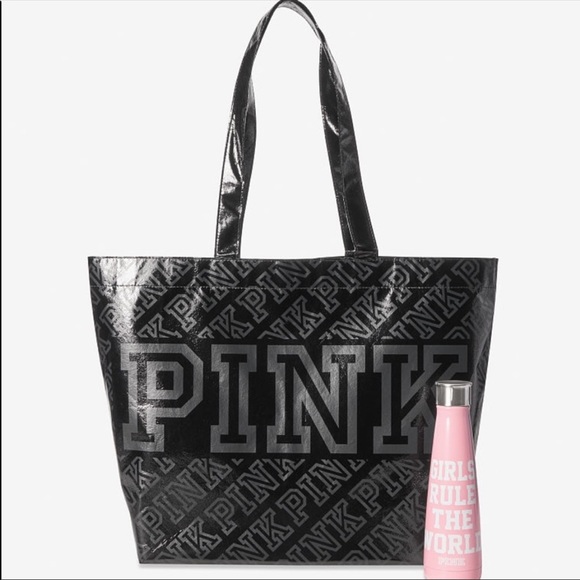Victoria's Secret PInk SET Blanket Tote Bottle - Picture 3 of 5